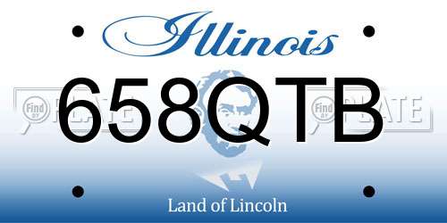 658QTB Illinois License Plate