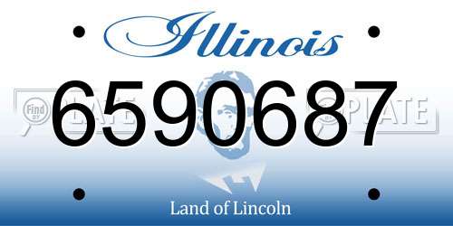 6590687 Illinois License Plate