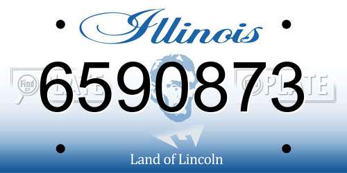 6590873 Illinois License Plate