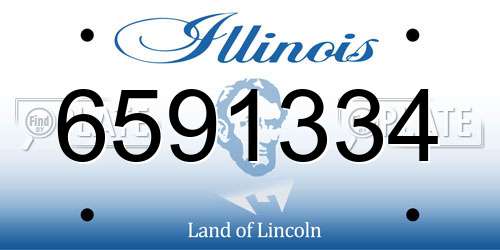 6591334 Illinois License Plate