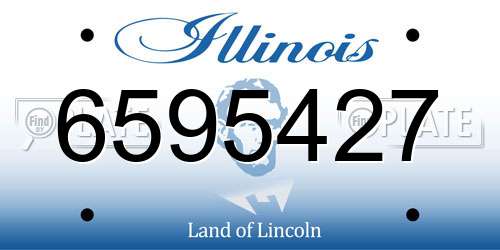 6595427 Illinois License Plate
