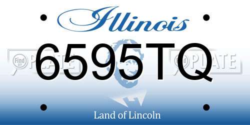 6595TQ Illinois License Plate