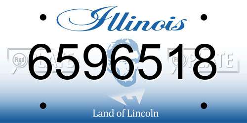 6596518 Illinois License Plate