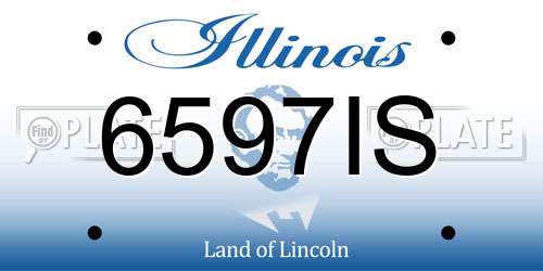 6597IS Illinois License Plate