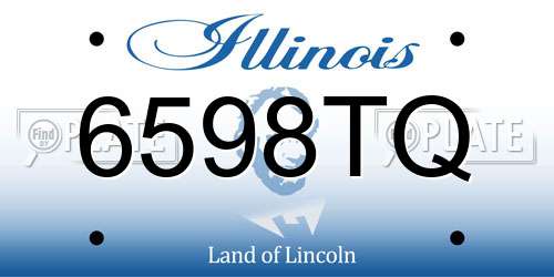 6598TQ Illinois License Plate