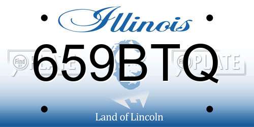 659BTQ Illinois License Plate