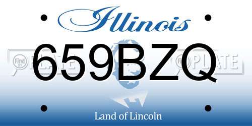 659BZQ Illinois License Plate