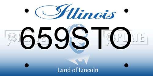 659STO Illinois License Plate