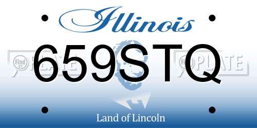 659STQ Illinois License Plate
