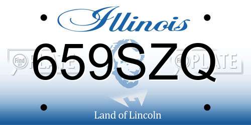659SZQ Illinois License Plate