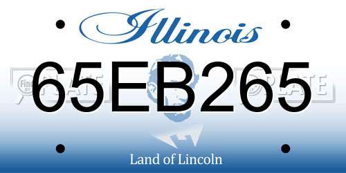65EB265 Illinois License Plate
