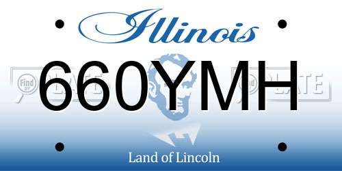 660YMH Illinois License Plate