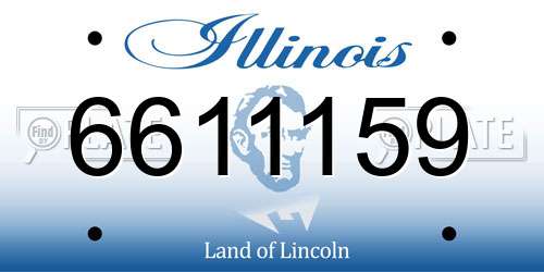 6611159 Illinois License Plate