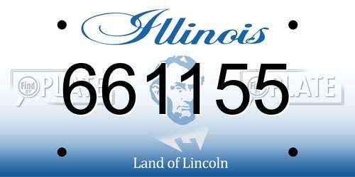 661155 Illinois License Plate