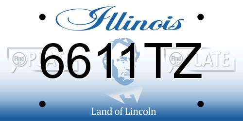 6611TZ Illinois License Plate