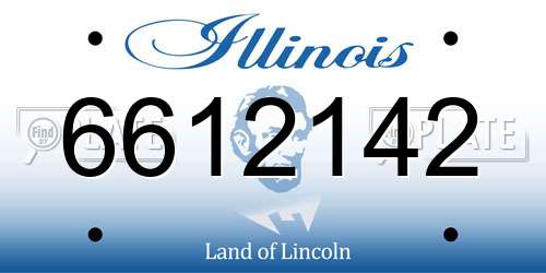 6612142 Illinois License Plate