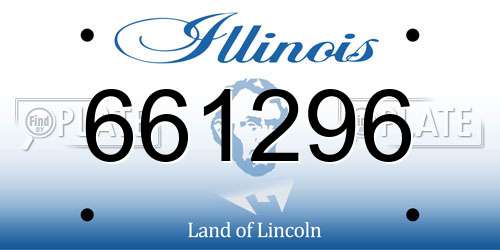 661296 Illinois License Plate