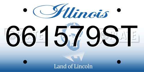 661579ST Illinois License Plate