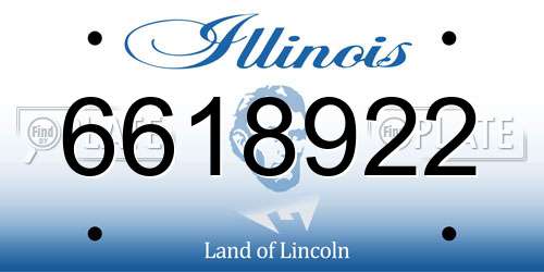 6618922 Illinois License Plate