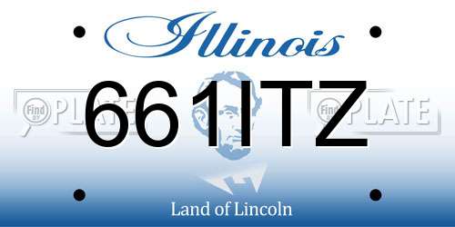 661ITZ Illinois License Plate