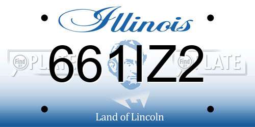 661IZ2 Illinois License Plate
