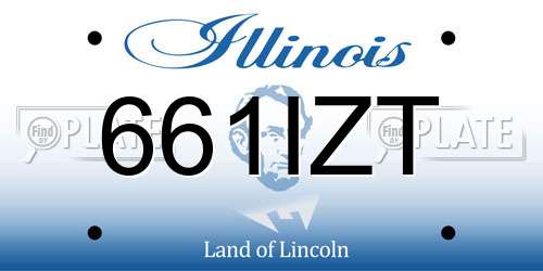 661IZT Illinois License Plate