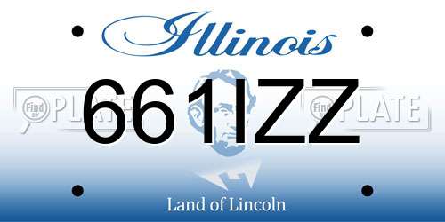 661IZZ Illinois License Plate