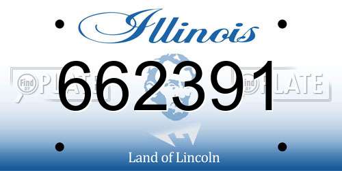 662391 Illinois License Plate