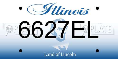 6627EL Illinois License Plate