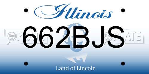662BJS Illinois License Plate