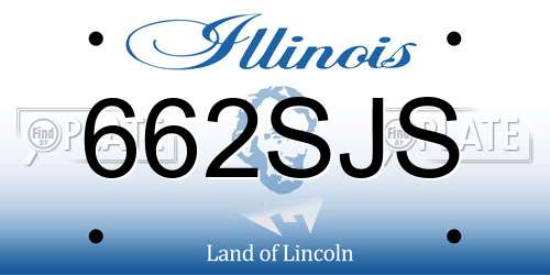 662SJS Illinois License Plate