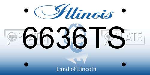 6636TS Illinois License Plate
