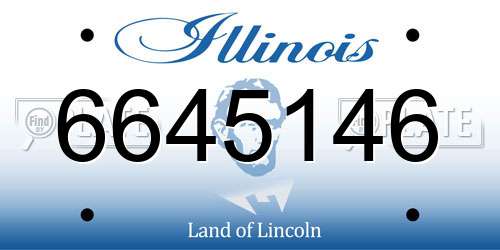 6645146 Illinois License Plate