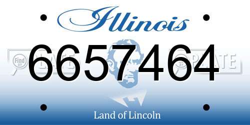 6657464 Illinois License Plate