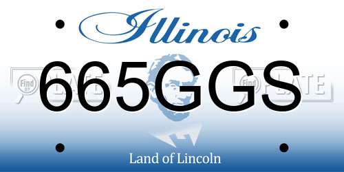 665GGS Illinois License Plate