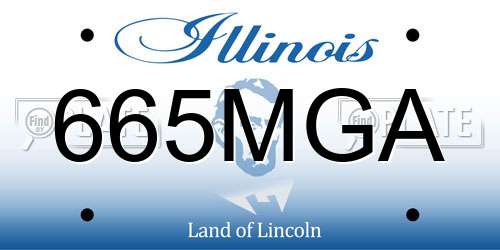 665MGA Illinois License Plate