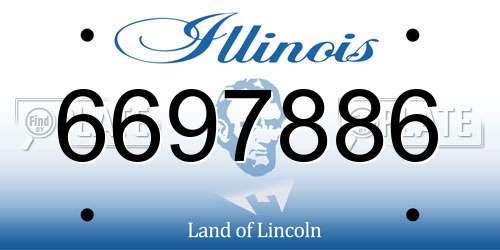 6697886 Illinois License Plate