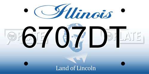 6707DT Illinois License Plate