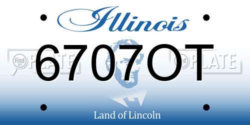 6707OT Illinois License Plate