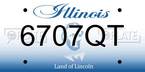 6707QT Illinois License Plate