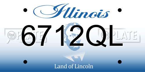 6712QL Illinois License Plate