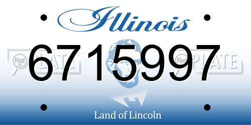 6715997 Illinois License Plate