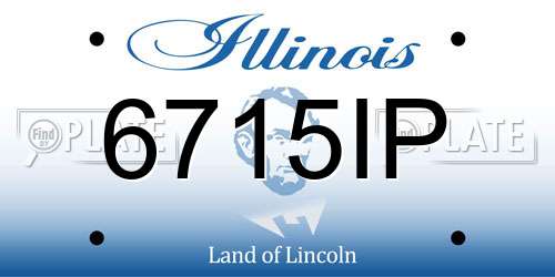 6715IP Illinois License Plate
