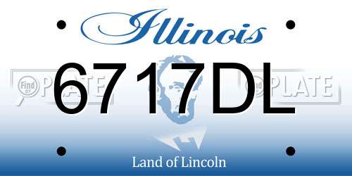 6717DL Illinois License Plate