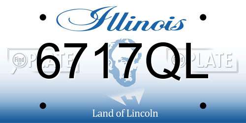 6717QL Illinois License Plate