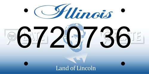 6720736 Illinois License Plate