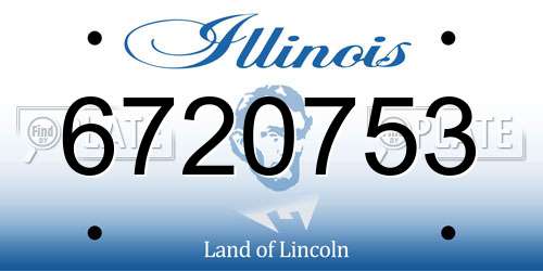 6720753 Illinois License Plate