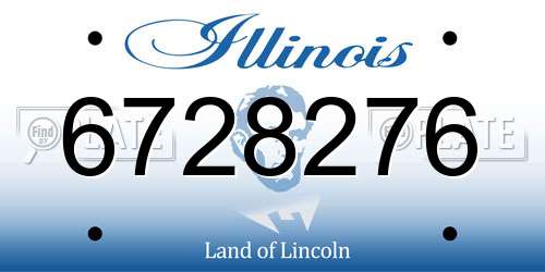 6728276 Illinois License Plate