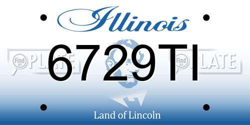 6729TI Illinois License Plate