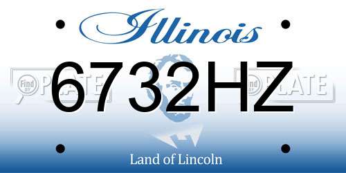 6732HZ Illinois License Plate